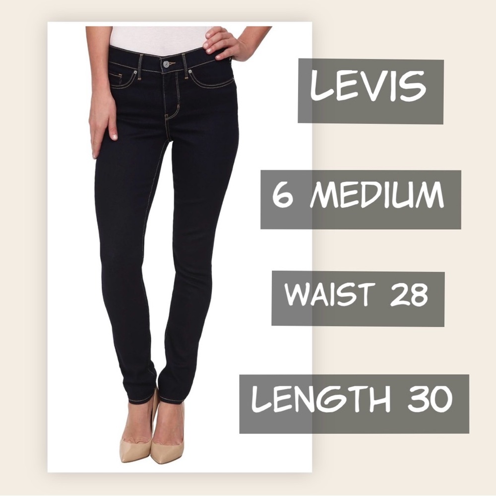 Levi's Ladies' 311 Shaping Skinny Jeans Hypersoft 6 Medium W28 L30 Mid Rise